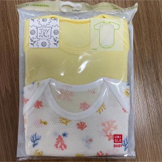 ユニクロ(UNIQLO)のユニクロ 肌着 ロンパース　コットンメッシュインナーボディスーツ　半袖(肌着/下着)