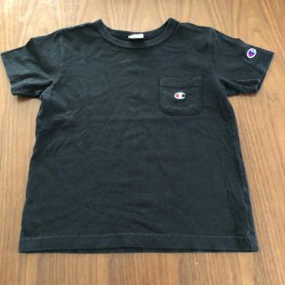 チャンピオン(Champion)のチャンピオン ロゴTシャツ　ワンポイント140cm ブラック　黒(Tシャツ/カットソー)