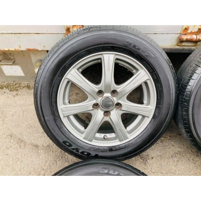 ライム様専用！ 195/65R15 アルミ4本セット プリウス等 即発送可！ 自動車/バイクの自動車(タイヤ・ホイールセット)の商品写真