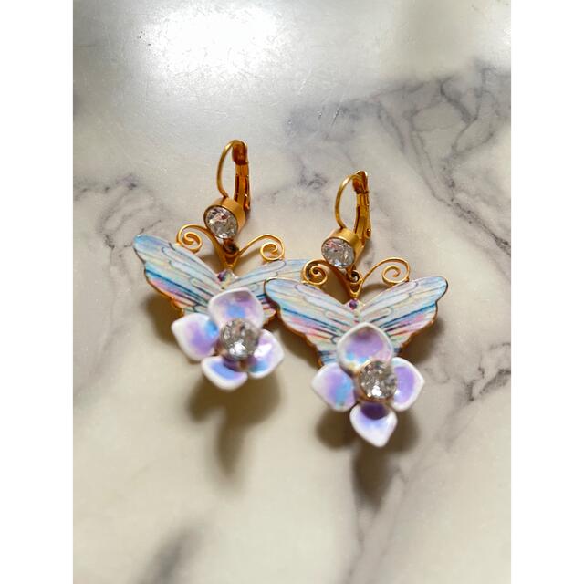 DOLCE&GABBANA(ドルチェアンドガッバーナ)の美品❤️紫陽花🦋Dolce&Gabbanaピアス レディースのアクセサリー(ピアス)の商品写真