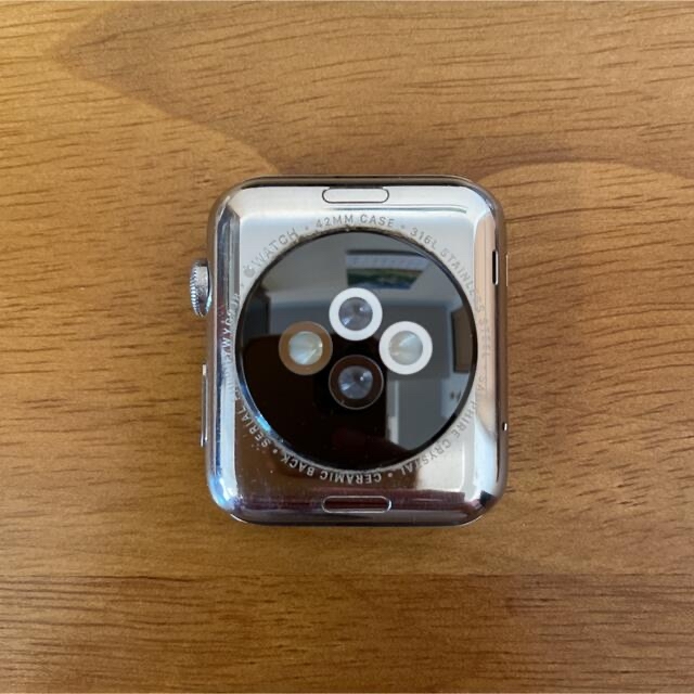 Apple Watch(アップルウォッチ)のジャンク Apple Watch 第 1 世代 42mm ステンレススチール製 スマホ/家電/カメラのスマートフォン/携帯電話(その他)の商品写真