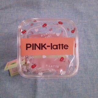 ピンクラテ(PINK-latte)の新品タグ付き★ピンクラテ クリアキューブポーチ 003(ポーチ)