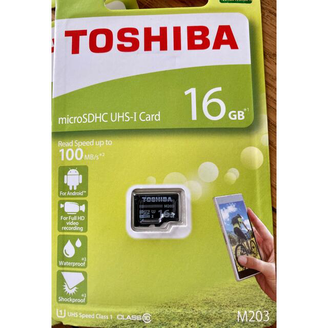 東芝(トウシバ)の未使用 Micro SD カード16GB 5枚セット スマホ/家電/カメラのPC/タブレット(PCパーツ)の商品写真