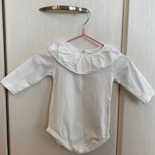 ザラキッズ(ZARA KIDS)のZARA HOME kids ロンパース　白　68cm(ロンパース)