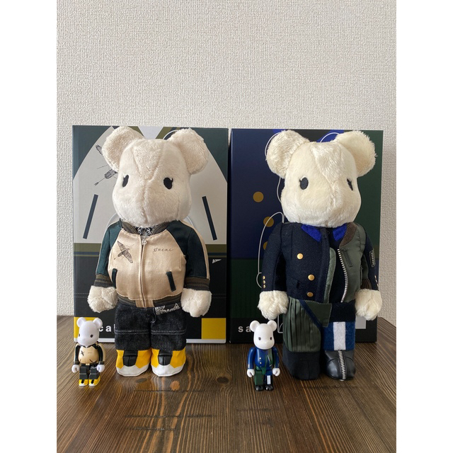 BE@RBRICK - sacai × BE@RBRICK 100%&400% サカイ ベアブリックの通販 BE@RBRICK - sacai × BE@RBRICK 100%&400% サカイ ベアブリックの通販