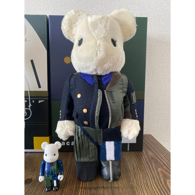 sacai × BE@RBRICK 100%&400% サカイ　ベアブリック