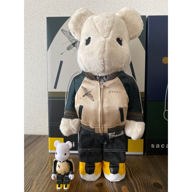 sacai × BE@RBRICK 100%&400% サカイ　ベアブリック