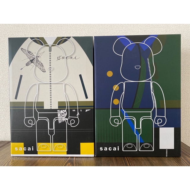 sacai × BE@RBRICK 100%&400% サカイ　ベアブリック