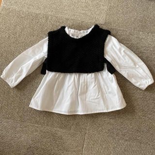 ザラキッズ(ZARA KIDS)のZARA トップス チュニック　18-24m 92センチ(Tシャツ/カットソー)