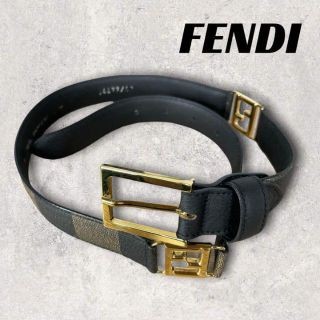 FENDI - ブラックレザーベルト ピンクリバーシブルの通販 by まる's shop｜フェンディならラクマ