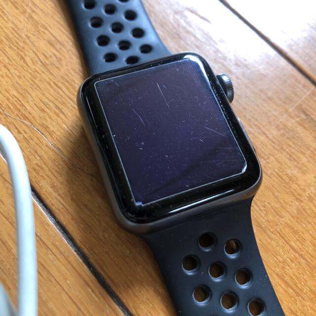 Apple Watch(アップルウォッチ)のApplewatch アップルウォッチ series3 NIKE ジャンク メンズの時計(腕時計(デジタル))の商品写真