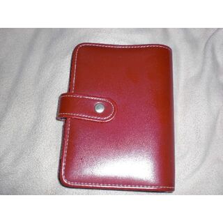 アスカコーポレーション(ASKA)のミュゼ　赤い皮の手帳　アスカコーポレーション　ルーズリーフ型手帳(ファイル/バインダー)