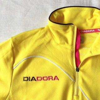 ディアドラ(DIADORA)の専用 ディアドラ テニスウエア L イエロー 半袖 レディース(ウェア)