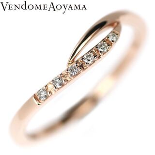 ヴァンドームアオヤマ(Vendome Aoyama)のヴァンドーム青山 K18PG ダイヤモンド ピンキーリング(リング(指輪))