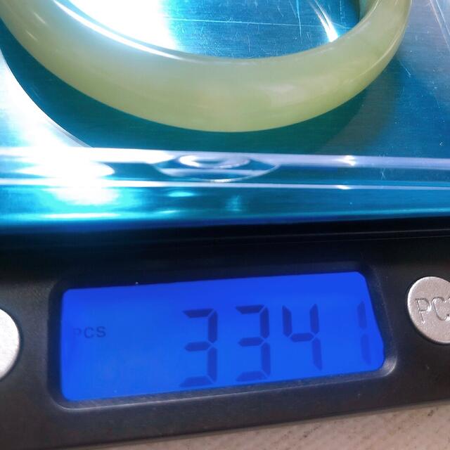 稀少絶品】晴水軟玉(ネフライト)和田玉Hetian Jadeバングル