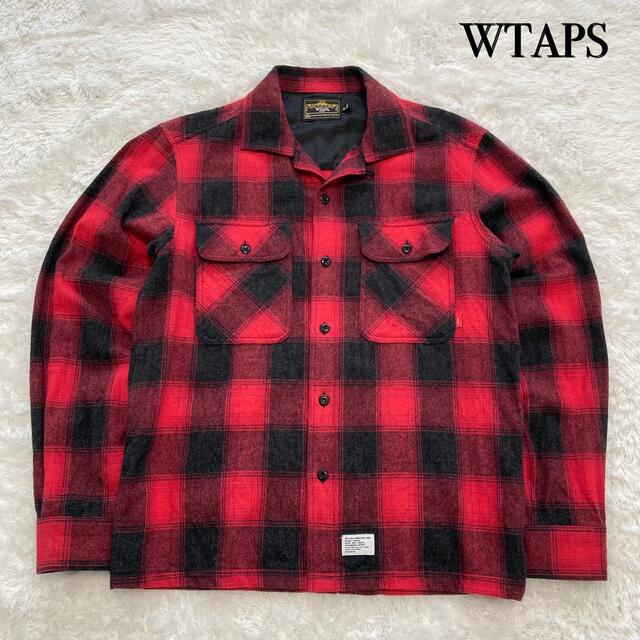 W)taps(ダブルタップス)の【WTAPS】 ダブルタップス オンブレチェックシャツ 長袖ウールシャツ 古着 メンズのトップス(シャツ)の商品写真