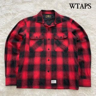 ダブルタップス(W)taps)の【WTAPS】 ダブルタップス オンブレチェックシャツ 長袖ウールシャツ 古着(シャツ)