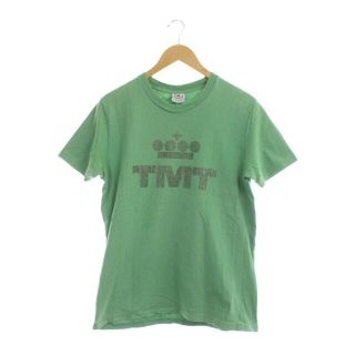 ティーエムティー(TMT)のティーエムティー TMT ラインストーン ロゴ Tシャツ カットソー 半袖 L(Tシャツ/カットソー(半袖/袖なし))