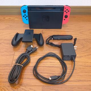 ニンテンドースイッチ(Nintendo Switch)のNintendo Switch 任天堂スイッチ ブルー レッド 本体 付属品(家庭用ゲーム機本体)