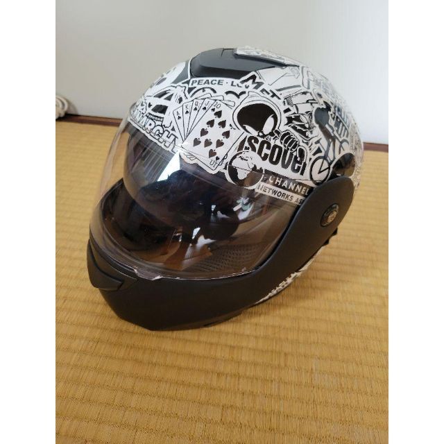 [美品]　ヘルメット システム＋ ヘッドセットおまけ 自動車/バイクのバイク(ヘルメット/シールド)の商品写真