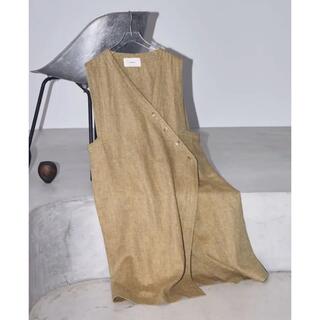 トゥデイフル(TODAYFUL)の【試着のみ】TODAYFUL Asymmetry Linen Vest 36(ベスト/ジレ)