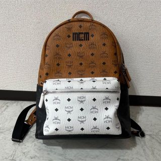 エムシーエム(MCM)の桜様専用　MCM リュック 黒白茶色(バッグパック/リュック)