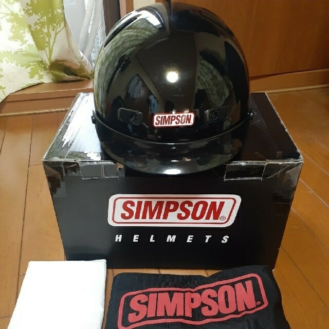 シンプソン  半帽　Ｌサイズ　珍品　コレクションヘルメット/シールド