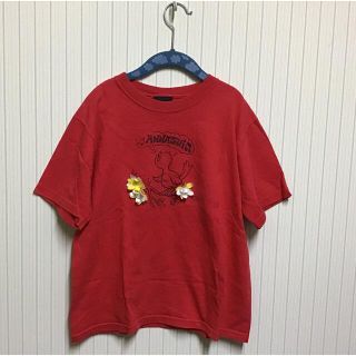 アナスイ(ANNA SUI)のANNA SUI アナスイ 半袖 Tシャツ レッド Sサイズ(Tシャツ(半袖/袖なし))