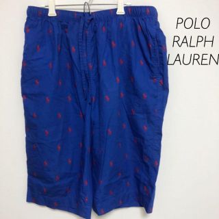 ポロラルフローレン(POLO RALPH LAUREN)のポロ ラルフローレン ハーフパンツ 短パン ネイビー 古着 ロゴ(ショートパンツ)