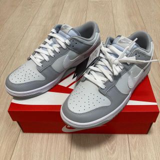 ナイキ(NIKE)の【27cm】NIKE DUNK LOW RETRO グレー(スニーカー)