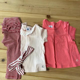 プチバトー(PETIT BATEAU)のTシャツ・レギンスセット(Ｔシャツ)