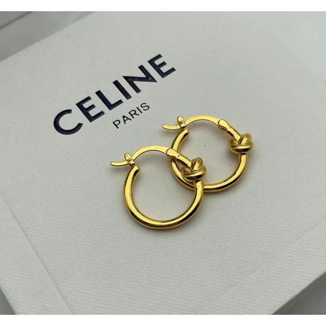 celineセリーヌ ノットスモールフープピアス | www.innoveering.net