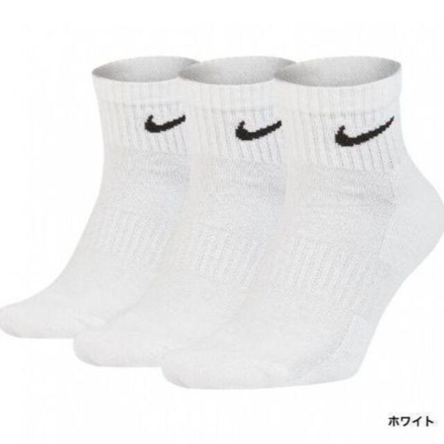 NIKE(ナイキ)のNIKE 23~25cm クウォーター ソックス SX7667 3足組 靴下 レディースのレッグウェア(ソックス)の商品写真