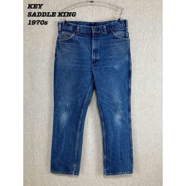 KEY SADDLE KING Jeans 1970s USA W38 L31