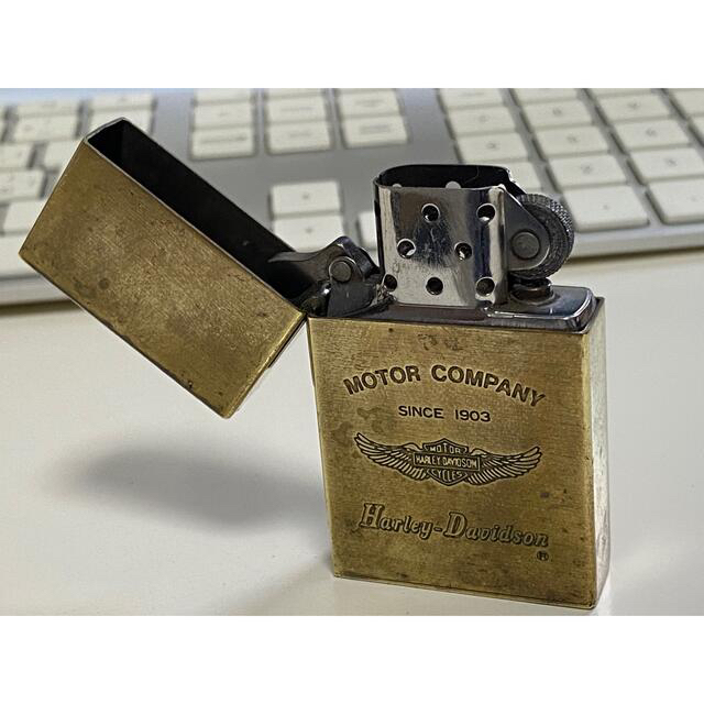 zippo ハーレーダビッドソン 立体ロゴ　ゴールド