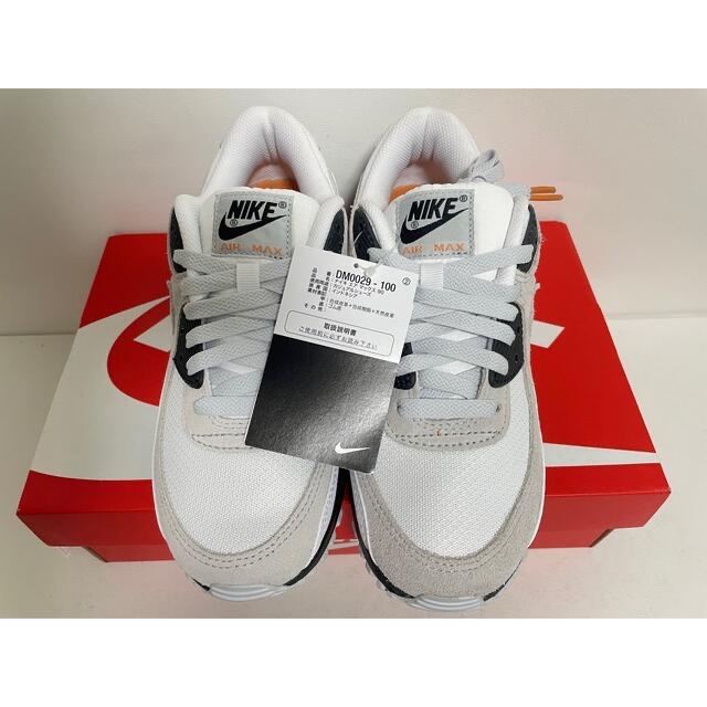 【新品】24㎝ NIKE AIR MAX 90 ホワイト/ブラック