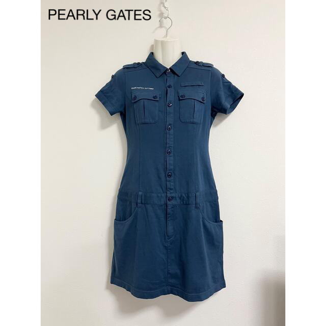 PEARLY GATES(パーリーゲイツ)のPEARLY GATES☆ワンピース1☆ネイビー☆ゴルフウェア☆ペチコート付き レディースのワンピース(ひざ丈ワンピース)の商品写真