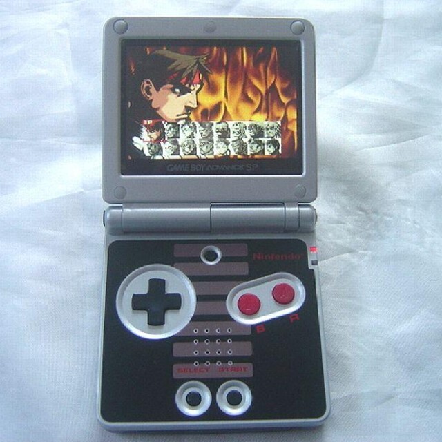 GBA SP ゲームボーイアドバンスSP 本体 IPS液晶搭載 NES ver | www