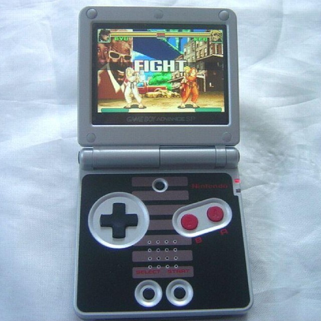 GBA SP ゲームボーイアドバンスSP 本体 IPS液晶搭載 NES ver 日本人気