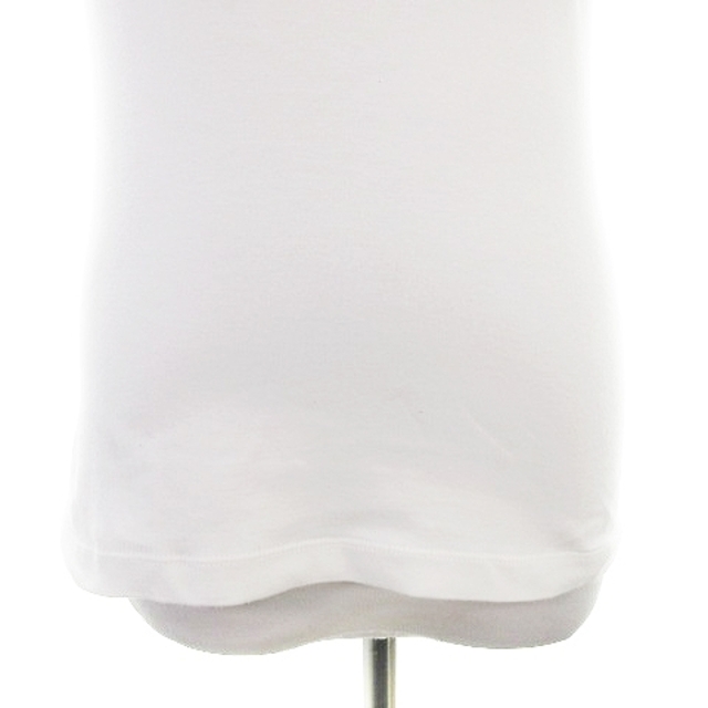 BRUNELLO CUCINELLI(ブルネロクチネリ)のブルネロクチネリ カットソー ノースリーブ タンクトップ ライン M 白 レディースのトップス(カットソー(半袖/袖なし))の商品写真