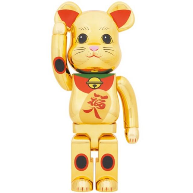 ABATHINGAPEBE@RBRICK 招き猫 福入 金メッキ 1000％