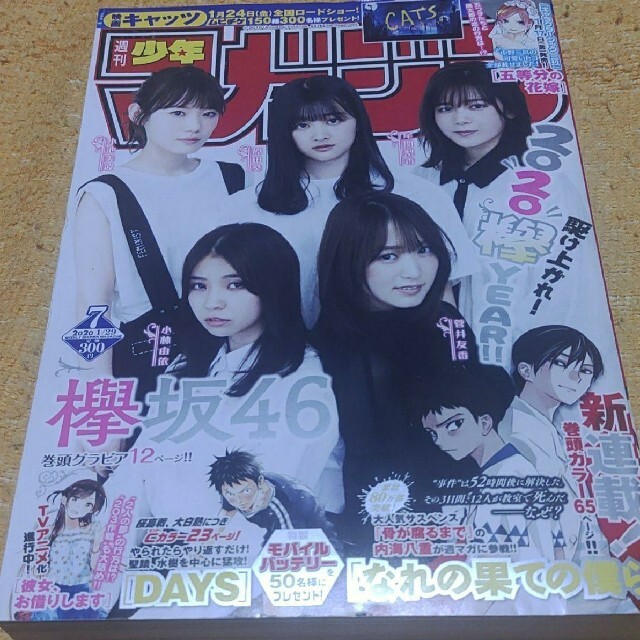 欅坂46(けやき坂46)(ケヤキザカフォーティーシックス)の欅坂46  週刊少年マガジン 2020  7号 エンタメ/ホビーの漫画(少年漫画)の商品写真