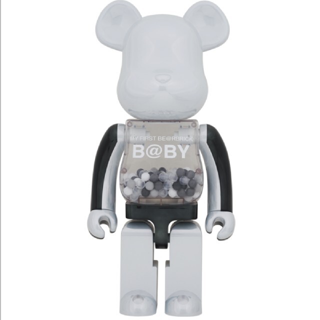 BE@RBRICK B@BY BLACK & WHITE CHROME1000% エンタメ/ホビーのフィギュア(その他)の商品写真