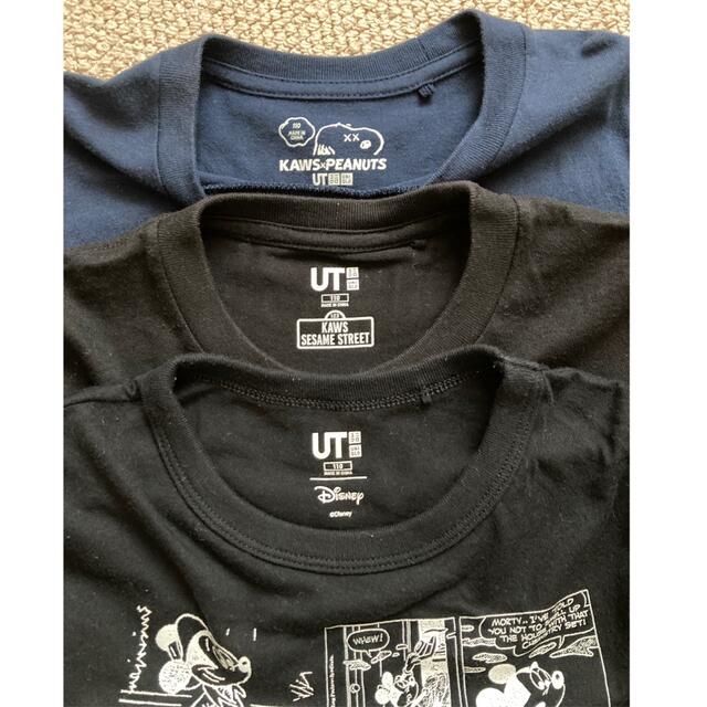 UNIQLO(ユニクロ)のUNIQLO キッズTシャツ 3枚セット キッズ/ベビー/マタニティのキッズ服男の子用(90cm~)(Tシャツ/カットソー)の商品写真