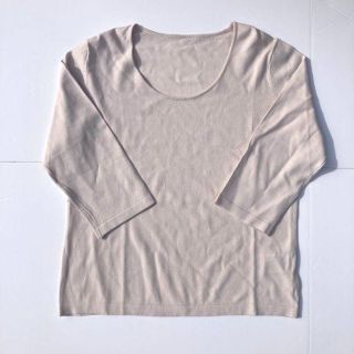 ドゥクラッセ(DoCLASSE)のDo CLASSE ドゥクラッセ 薄手ニット ピンク Lサイズ(Tシャツ(長袖/七分))