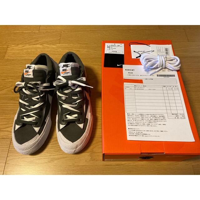 sacai Nike Blazer Low IRON GREY 28.5コムデギャルソン