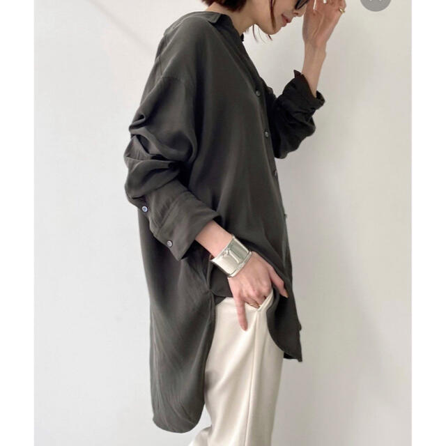 L'Appartement DEUXIEME CLASSE(アパルトモンドゥーズィエムクラス)のL'Appartement Col Pierrot  2Way Shirts   レディースのトップス(シャツ/ブラウス(長袖/七分))の商品写真