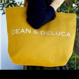 ディーンアンドデルーカ(DEAN & DELUCA)のDEAN&DELUCAトートバッグ　イエロー　サイズL(トートバッグ)