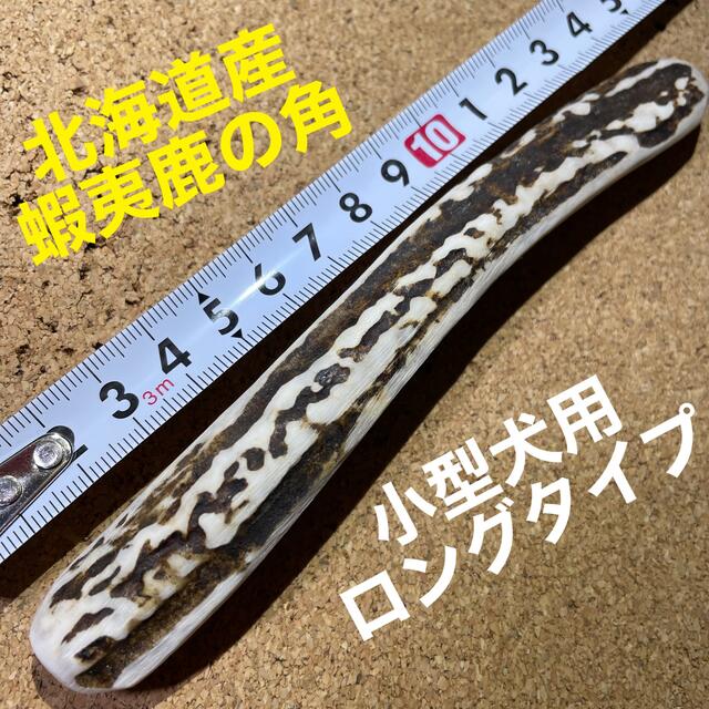 鹿の角　犬のおもちゃ現物発送　北海道産　　小型犬用ロングタイプ1本 その他のペット用品(犬)の商品写真