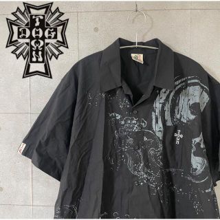 ドッグタウン(DOG TOWN)の希少【DOG TOWN】ドッグタウン　黒龍　シャツ　size:XL 開襟(シャツ)